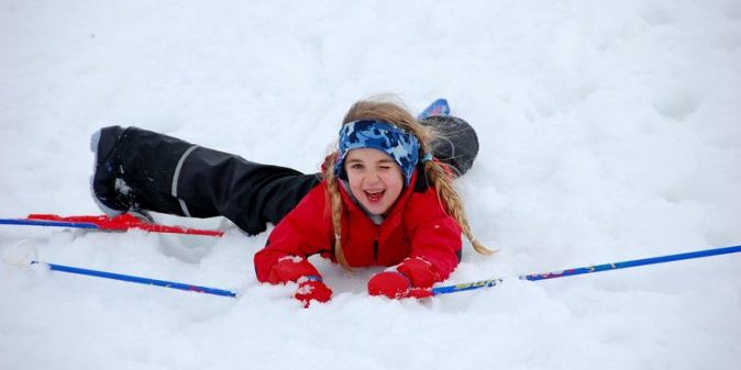Esquiar con niños