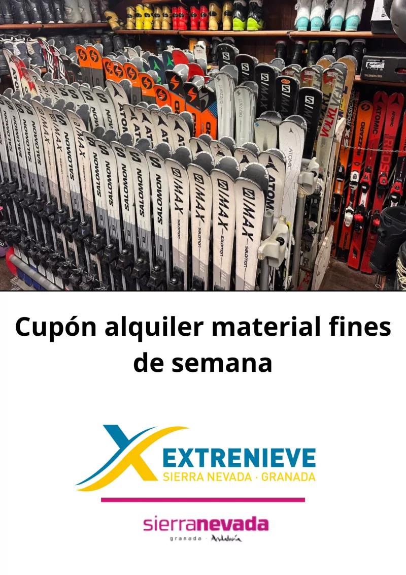 Cupón Alquiler de Equipo, para Sábado Domingo