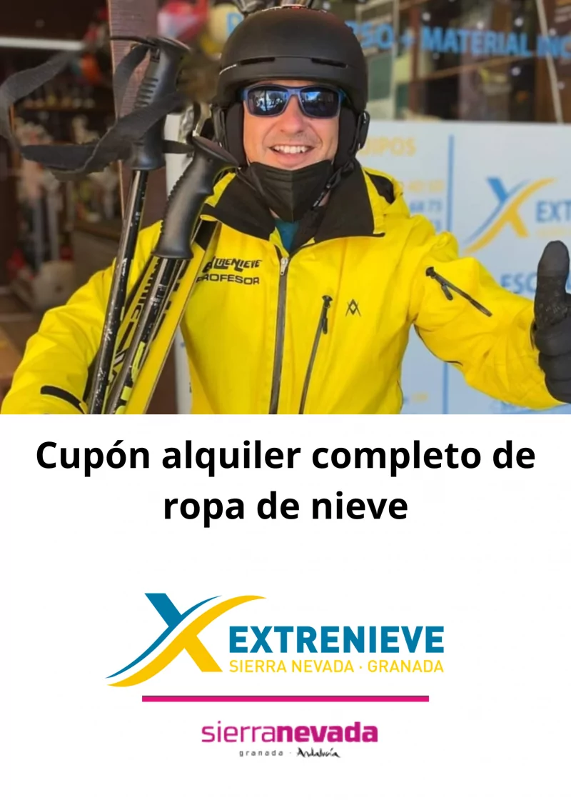 Cupón Alquiler Ropa Nieve Sierra Nevada